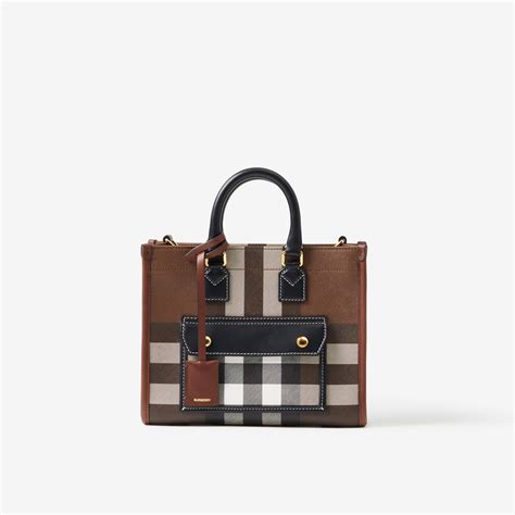 burberry mini freya|Mini Freya Tote in Dark birch brown .